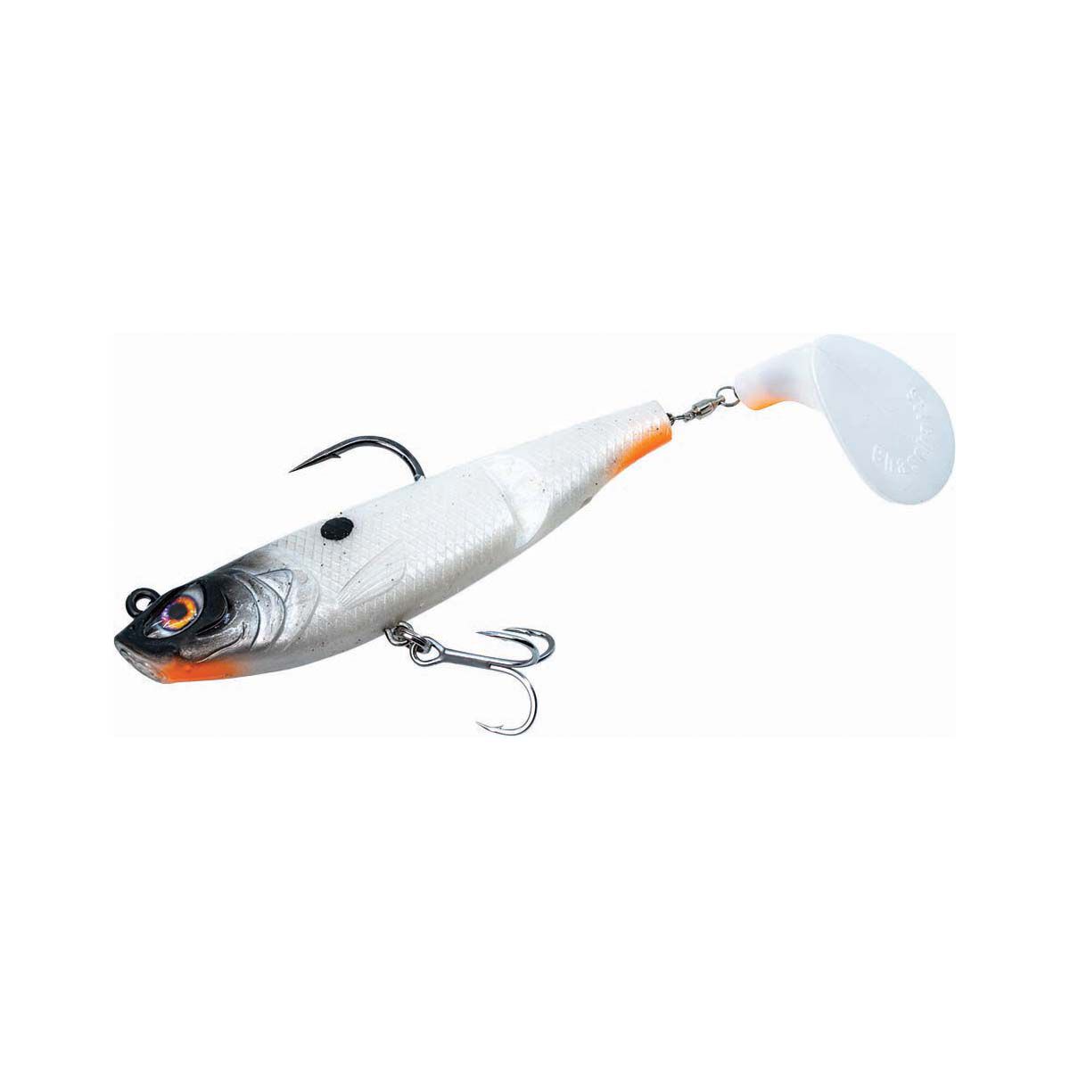 Chasebait Swinger Rigged Soft Plastic Lure Snow White, Snow White, bcf_hi-res